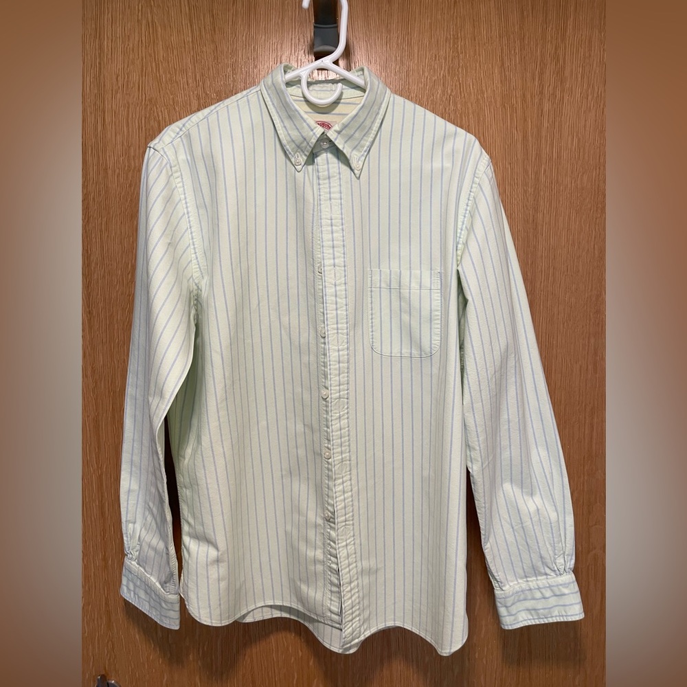 Brooks Brother Red Fleece Oxford button down striped large